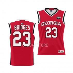 Braelen Bridges Georgia Bulldogs Red College Basketball Pick-A-Player Youth Jersey