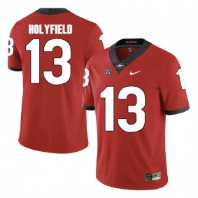 Georgia Bulldogs Elijah Holyfield #13 College Football Game Jersey