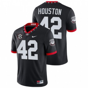 Georgia Bulldogs Justin Houston #42 NFL Alumni Jersey Black Mascot 100th Anniversary