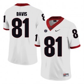 Georgia Bulldogs Reggie Davis #81 College Football Game Jersey