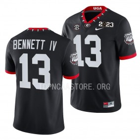 2023 National Championship Stetson Bennett Georgia Bulldogs #13 Black College Football Playoff Jersey Men's