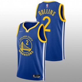 2022 NBA Draft Ryan Rollins Warriors #2 Royal Icon Edition Jersey