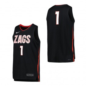 Gonzaga Bulldogs Nike Icon Replica Basketball Jersey Black