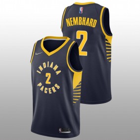 2022 NBA Draft Andrew Nembhard Pacers #2 Navy Icon Edition Jersey Gonzaga Bulldogs