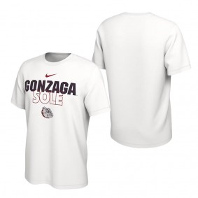 Gonzaga Bulldogs On Court Bench T-Shirt White