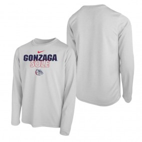 Gonzaga Bulldogs Youth Sole Bench T-Shirt White