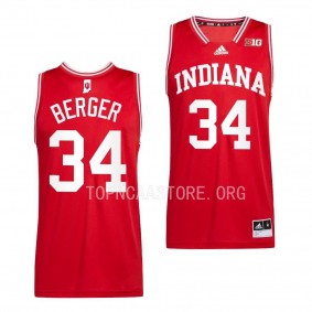 Grace Berger Indiana Hoosiers #34 Red Women's Basketball Jersey 2022-23