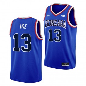 Gonzaga Bulldogs Graham Ike Throwback Basketball Limited uniform Blue #13 Jersey 2023-24