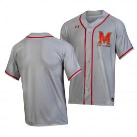 Maryland Terrapins College Baseball Gray Replica Jersey Men