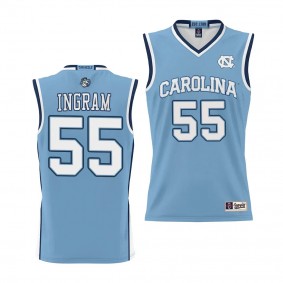 UNC Tar Heels Harrison Ingram Blue #55 NIL Basketball Jersey Lightweight Unisex