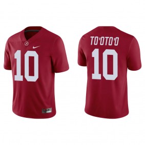 Henry To'oTo'o Alabama Crimson Tide Nike Game College Football Jersey Crimson