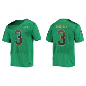 Houston Griffith Notre Dame Fighting Irish Replica College Football Jersey Green