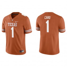 Hudson Card Texas Longhorns Nike Game College Football Jersey Texas Orange