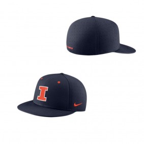 Illinois Fighting Illini True Performance Fitted Hat Navy