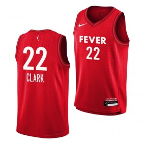 Caitlin Clark Indiana Fever Red 2024 WNBA Draft Rebel Edition Youth Jersey