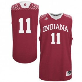 Male Indiana Hoosiers #11 Cream Basketball Jersey