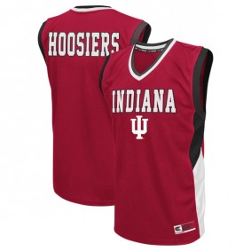 Male Indiana Hoosiers Crimson Colosseum Fadeaway Basketball Jersey