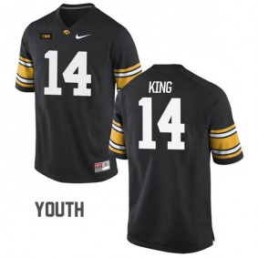 Youth Iowa Hawkeyes #14 Desmond King Black Football Jersey