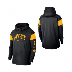 Iowa Hawkeyes Nike Jersey Performance Pullover Hoodie Black