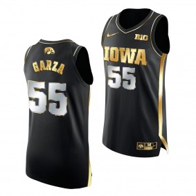 Iowa Hawkeyes Luka Garza 2020-21 All-America Winner Jersey Black Golden Limited