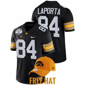 Iowa Hawkeyes Sam LaPorta #84 Free Hat Jersey Black 2021 Citrus Bowl