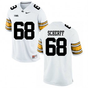 Iowa Hawkeyes #68 White College Alumni Football Brandon Scherff Jersey