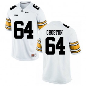 Iowa Hawkeyes #64 White College Alumni Football Cole Croston Jersey