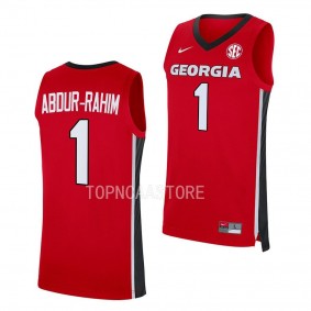 Georgia Bulldogs Jabri Abdur-Rahim Red #1 Replica Jersey 2022-23 Away Basketball