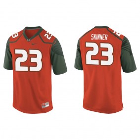 Jaleel Skinner Miami Hurricanes Nike Game College Football Jersey Orange