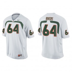 Jalen Rivers Miami Hurricanes Nike Game College Football Jersey White