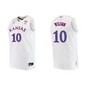 Jalen Wilson Kansas Jayhawks adidas Replica Swingman College Basketball Jersey White