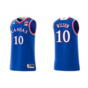 Jalen Wilson Kansas Jayhawks adidas Swingman Replica College Basketball Jersey Royal