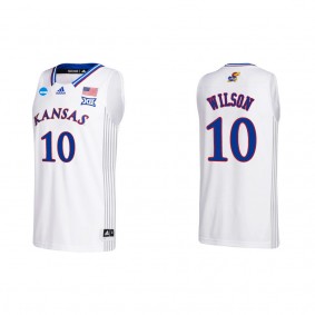 Jalen Wilson Kansas Jayhawks adidas Team College Basketball Jersey White