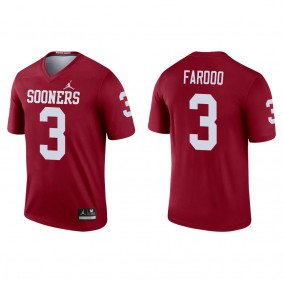 Jalil Farooq Oklahoma Sooners Jordan Brand Legend College Football Jersey Crimson