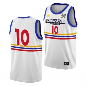 The CrawsOver Pro-Am Dream Team #10 Jamal Crawford White Seattle Jersey