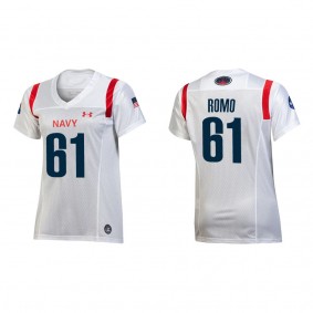 Jamie Romo Women's Navy Midshipmen Under Armour 2022 Special Games Replica Jersey White