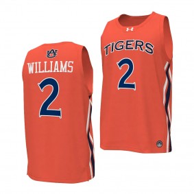 Jaylin Williams #2 Auburn Tigers College Basketball Replica Jersey 2023-24 Orange