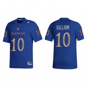 Jayson Gilliom Kansas Jayhawks adidas NIL Replica Football Jersey Royal