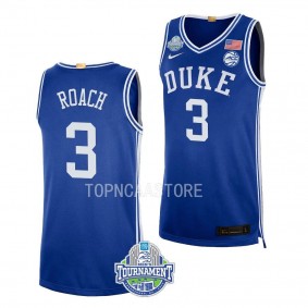 Jeremy Roach Royal 2023 ACC Mens Basketball Champs Duke Blue Devils Jersey