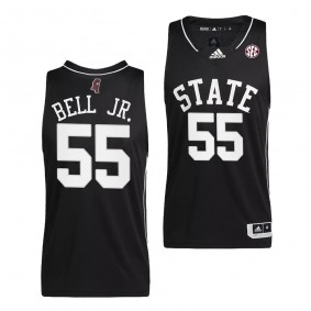 Mississippi State Bulldogs Jimmy Bell Jr. College Basketball Swingman uniform Black #55 Jersey