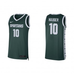 Joey Hauser Michigan State Spartans Alumni Player Limited Basketball Jersey Green