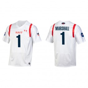 John Marshall Navy Midshipmen Under Armour 2022 Special Games Replica Jersey White