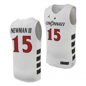 John Newman III #15 Cincinnati Bearcats College Basketball Replica Jersey 2023-27 White