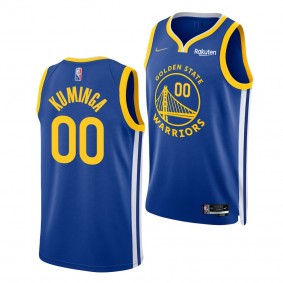 2021 NBA Draft Jonathan Kuminga #00 Warriors 75th Diamond Anniversary Royal Jersey Icon Edition