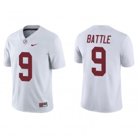 Jordan Battle Alabama Crimson Tide Nike Game College Football Jersey White