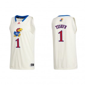 Joseph Yesufu Kansas Jayhawks adidas Swingman College Basketball Jersey Cream