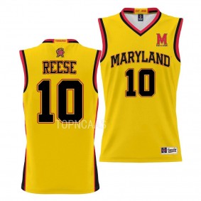 Julian Reese Maryland Terrapins #10 Gold NIL Pick-A-Player Jersey Basketball