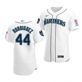 2023 MLB Home Run Derby Julio Rodriguez Seattle Mariners Authentic White Jersey Men #44