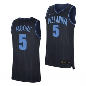 Justin Moore #5 Villanova Wildcats Replica Basketball Jersey 2023-24 Navy