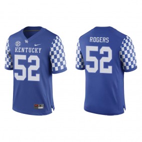 Justin Rogers Kentucky Wildcats Replica Game Football Jersey Royal